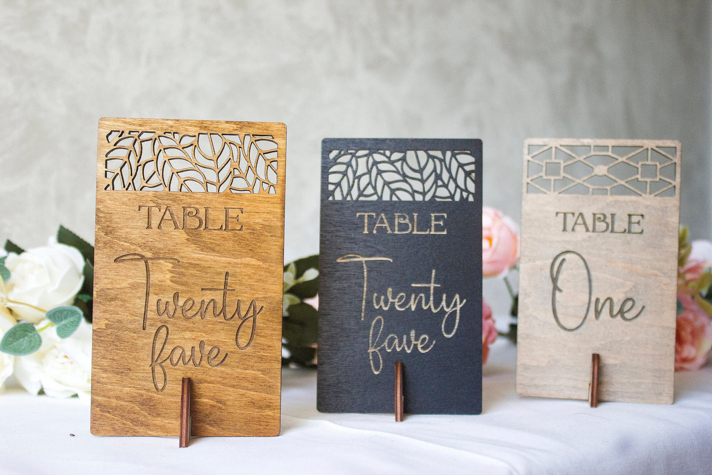 Black Table Number, Wedding Table Numbers, Wooden Table Number, Wedding Table Decor