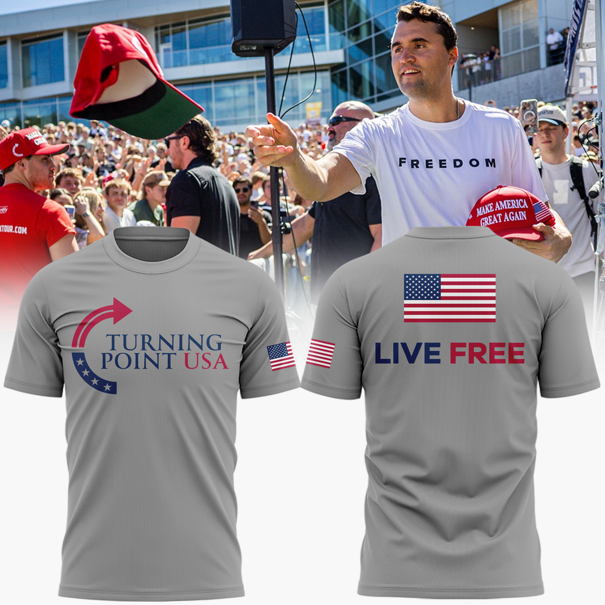 Charlie Kirk freedom T-shirt