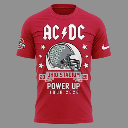 AC/DC x Ohio State Buckeyes Football - Power Up Tour 2026 T-Shirt