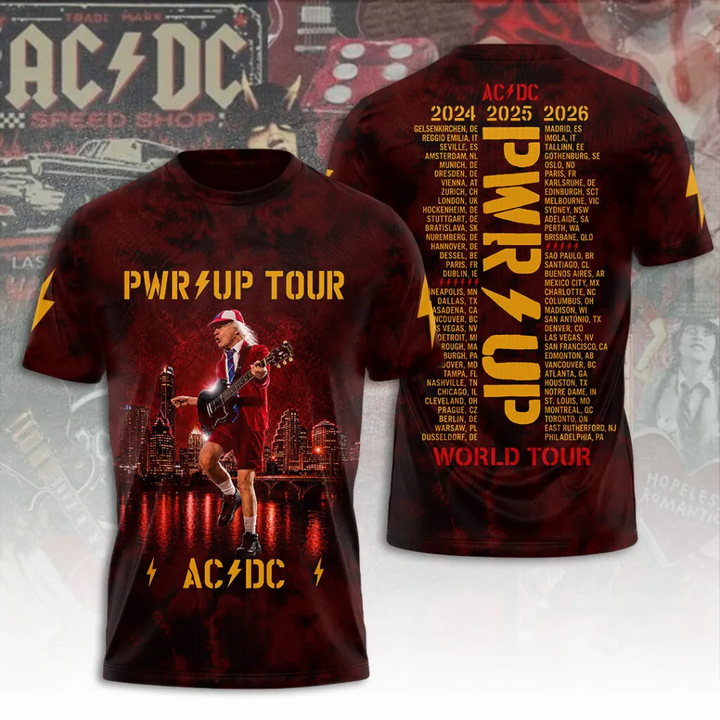 Exclusive Edition Power Up Tour 2026 AC/DC T-Shirt
