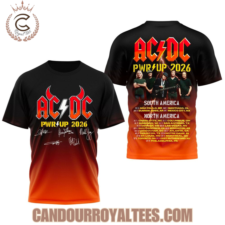 2026 AC/DC North America Power Up Tour T-Shirt