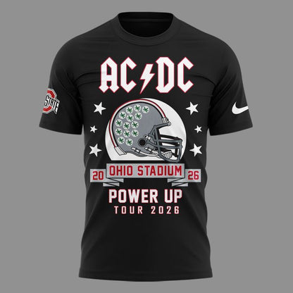 Limited T-Shirt AC/DC x Ohio State Buckeyes Football - Power Up Tour 2026 T-Shirt