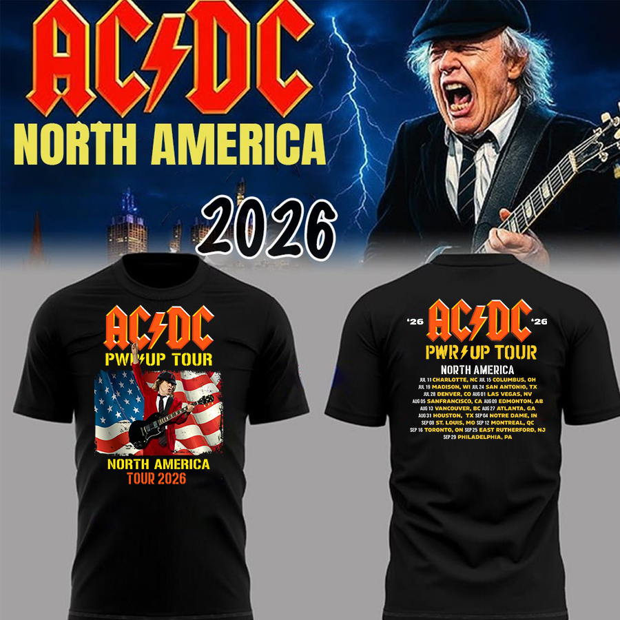 14. Perfect Edition Power Up Tour 2026 AC/DC North America T-Shirt