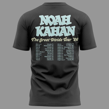 Exclusive Version "I went off my meds at" Noah Kahan The Great Divide Tour T-shirt
