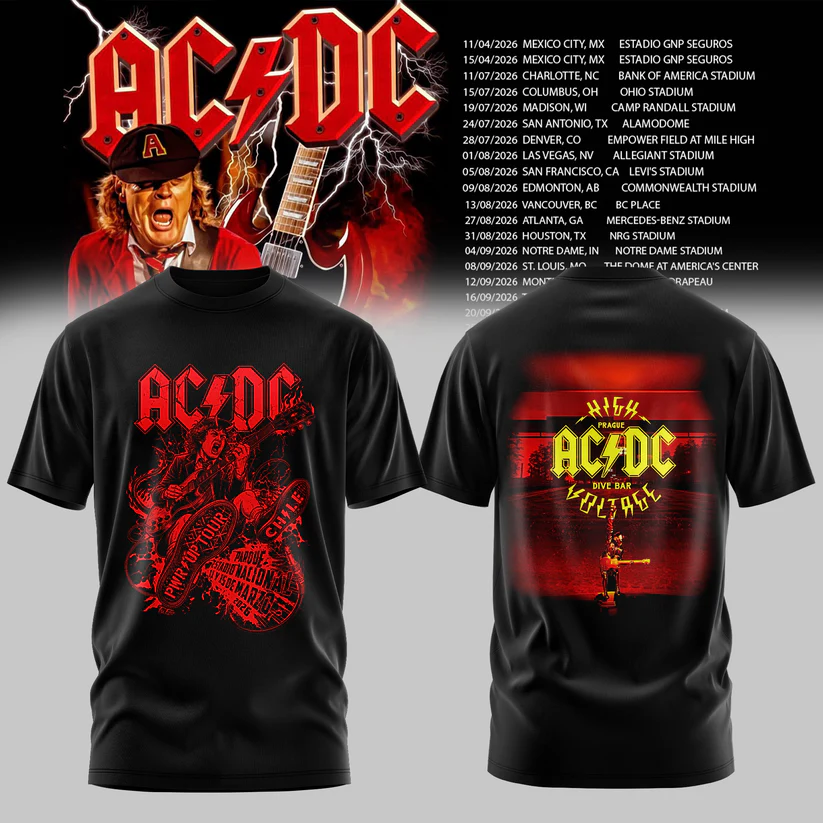 02.39. Perfect Edition AC/DC Power Up Tour 2026 T-Shirt