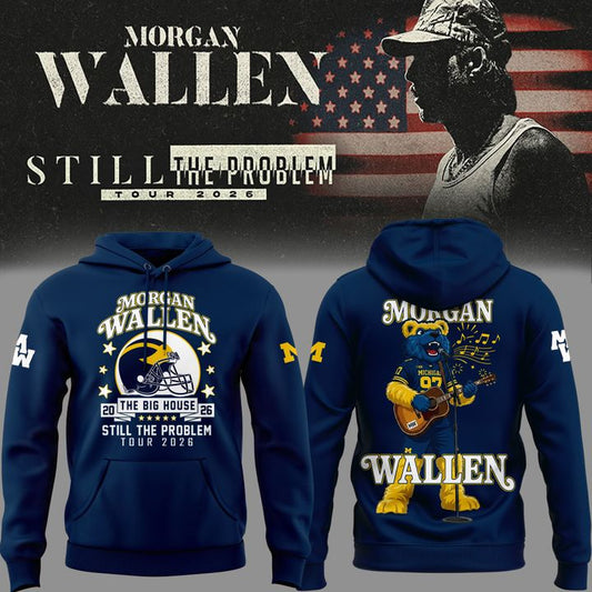 Hoodie MW  x Michigan Wolverines Football - Still The Problem Tour 2026 Hoodie