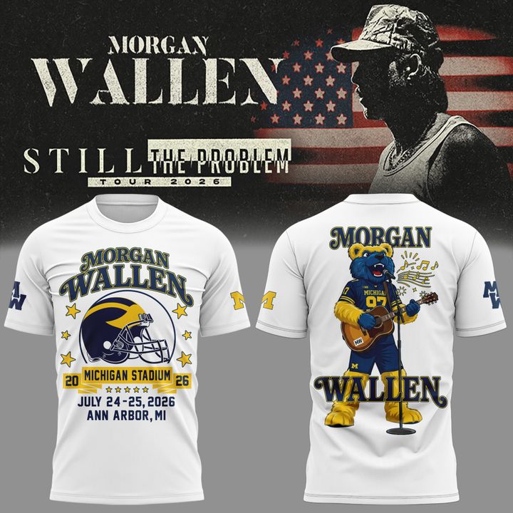 Limited Edition MW  x Michigan Wolverines Football - Still The Problem Tour 2026 T-Shirt