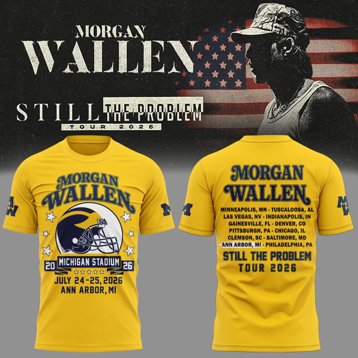 Limited Edition MW  x Michigan Wolverines Football - Still The Problem Tour 2026 T-Shirt
