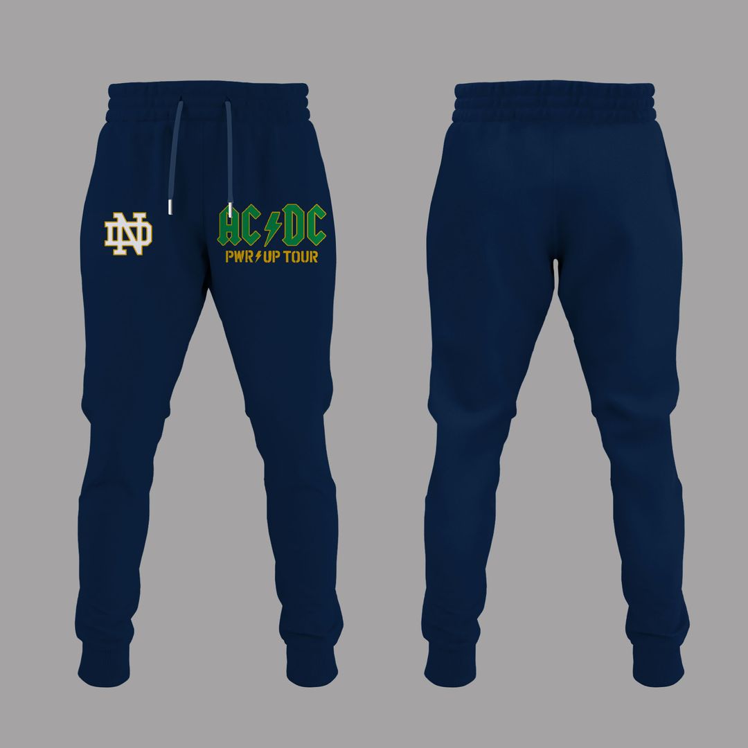 001. New Shirt AC/DC x Notre Dame Football - Power Up Tour 2026 T-Shirt