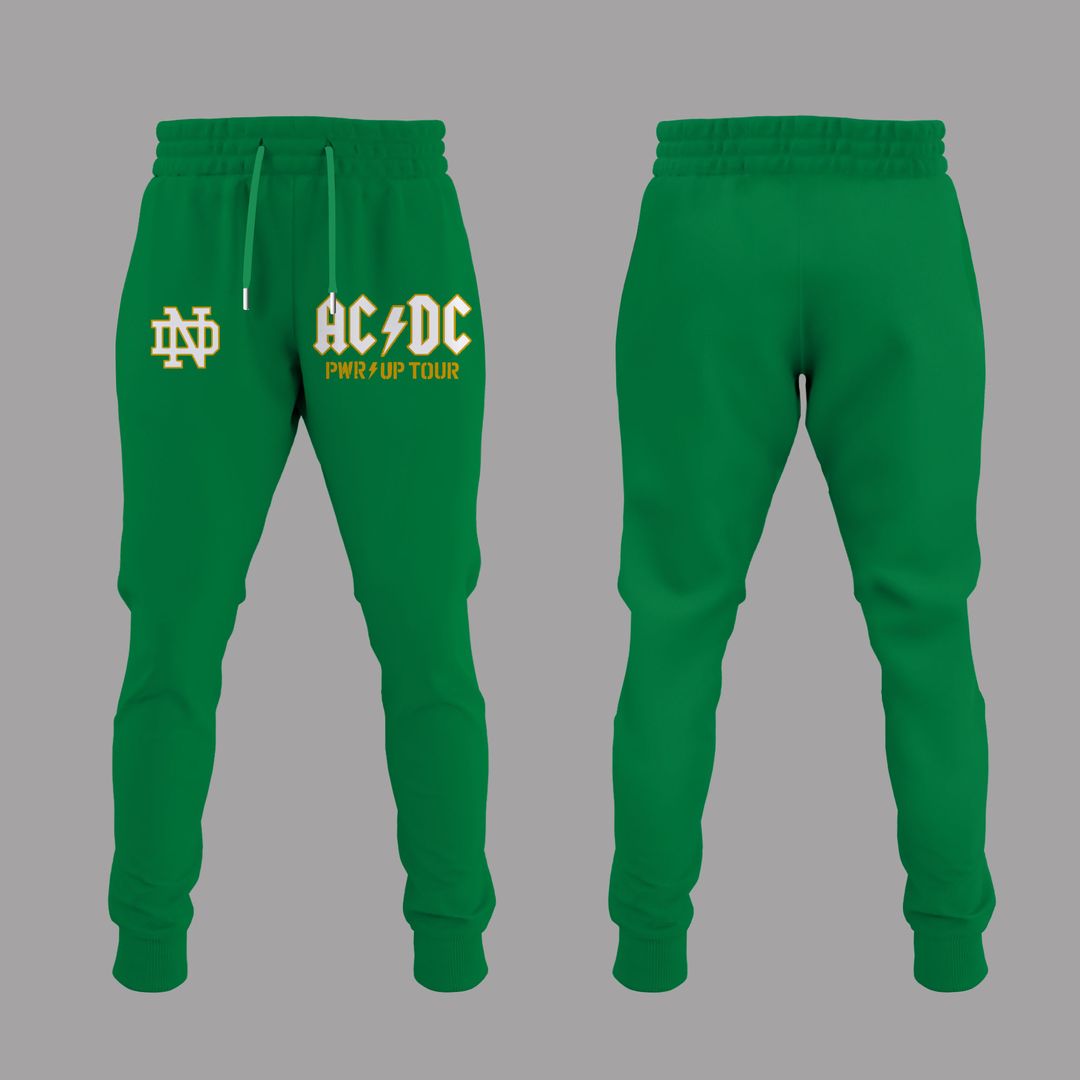 002. Exclusive AC/DC x Notre Dame Football - Power Up Tour 2026 T-Shirt