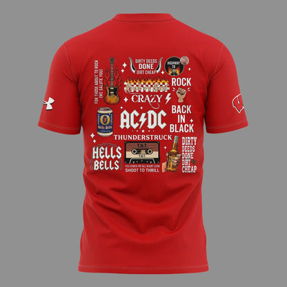 03.32. New Shirt Wisconsin Football x AC/DC - Power Up Tour 2026 T-Shirt