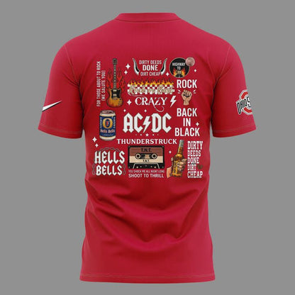 Limited Edition POWER UP Tour 2026 At Ohio Stadium T-Shirt