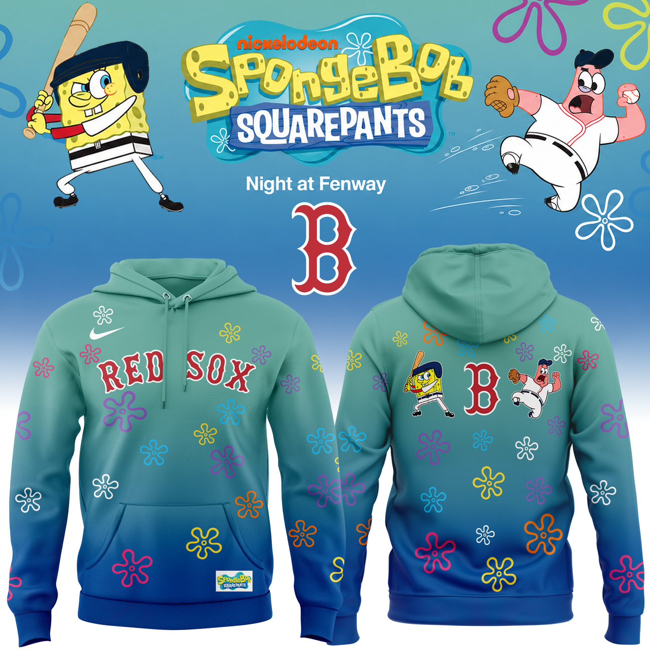 Red Sox x SpongeBob SquarePants Night at Fenway Hoodie