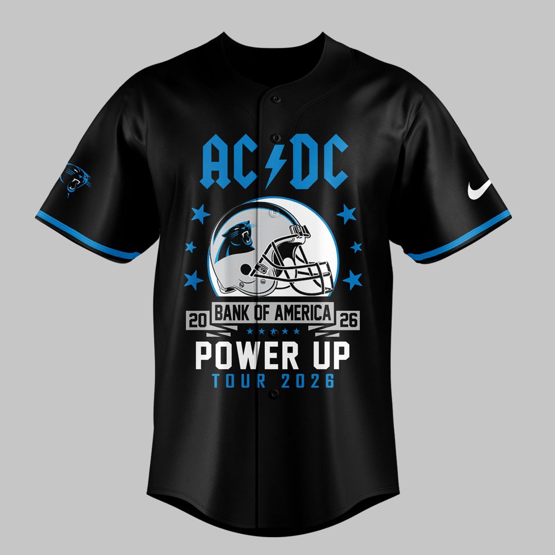 Special AC/DC x Carolina Panthers - Power Up Tour 2026 Jersey
