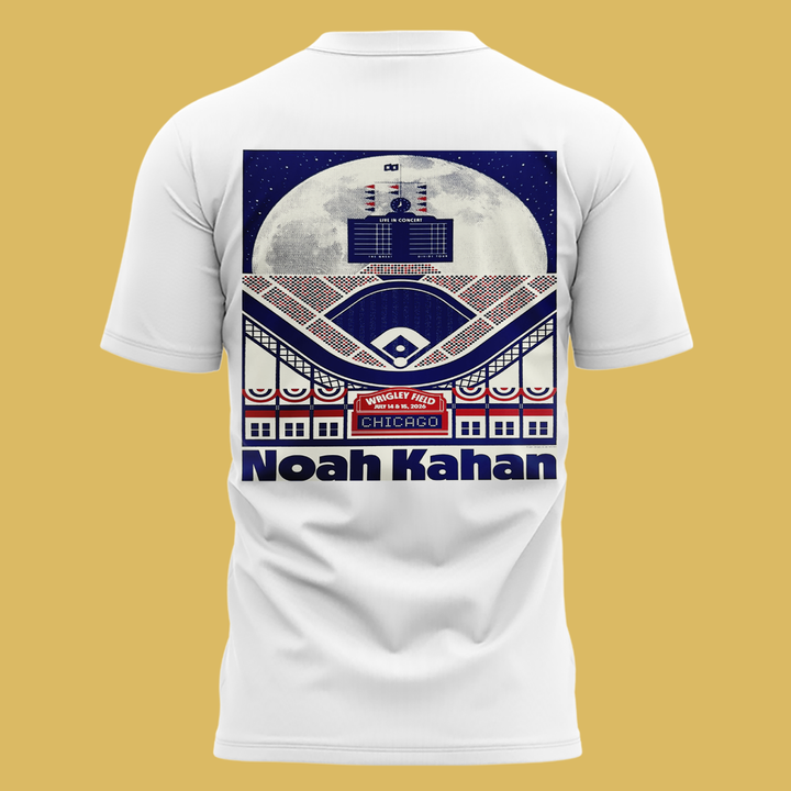 Chicago Cubs x Noah Kahan : The Great Divide Tour White Tee 2026