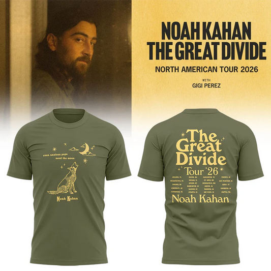 33. Special Noah Kahan North American - The Great Divide Tour 2026 T-Shirt