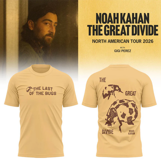 Special The Great Divide Tour Noah Kahan North American 2026 T-Shirt
