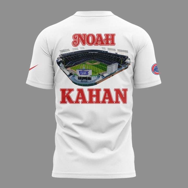 White Shirt Noah Kahan x Chicago Cubs - The Great Divide Tour 2026 T-Shirt