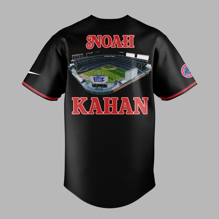 New Black Jersey Noah Kahan x Chicago Cubs - The Great Divide Tour 2026 Baseball Jersey