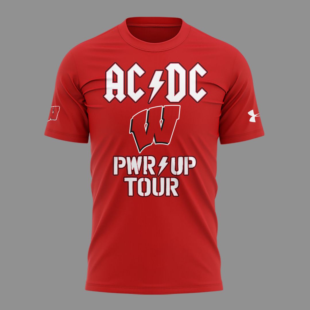 02.1. New Shirt AC/DC x Wisconsin Football - Power Up Tour 2026 T-Shirt