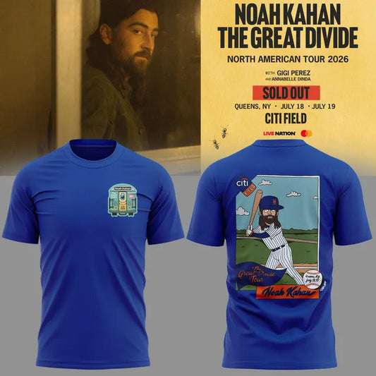 02. Limited Edition Noah Kahan x New York Mets - The Great Divide Tour 2026 T-Shirt