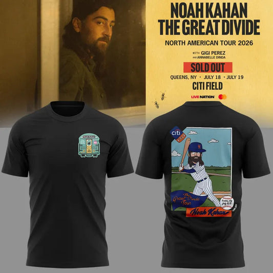 06. Exclusive Noah Kahan x New York Mets - The Great Divide Tour 2026 T-Shirt