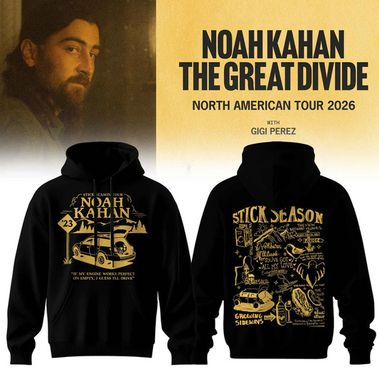 13.26. Limited 2026 Hoodie Noah Kahan - The Great Divide Tour Hoodie