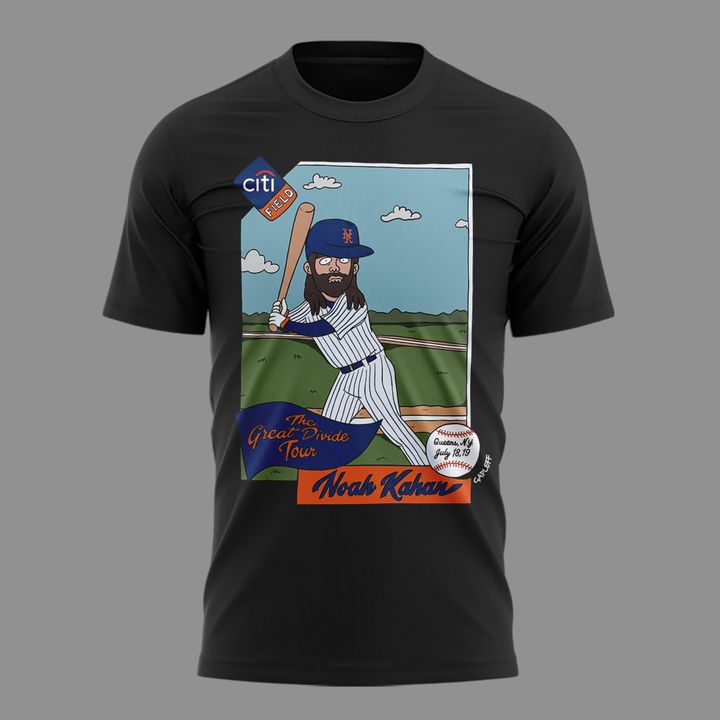 06.16. Limited Edition Noah Kahan x New York Mets - The Great Divide Tour 2026 T-Shirt