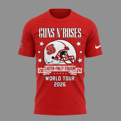 05. New Shirt Guns N' Roses x NC State Football - World Tour 2026 T-Shirt