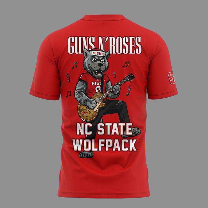 05. New Shirt Guns N' Roses x NC State Football - World Tour 2026 T-Shirt