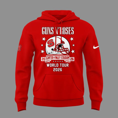 12. Exclusive 2026 Guns N' Roses x NC State Football - World Tour 2026 Hoodie