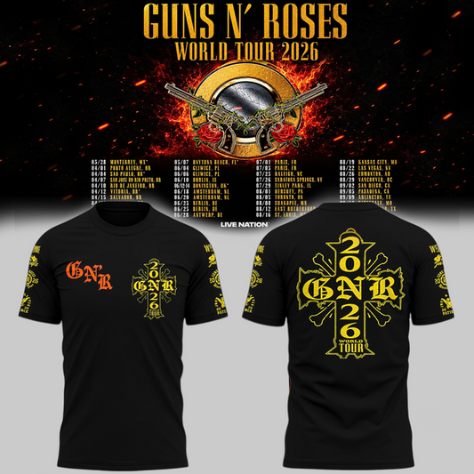 14. Guns N' Roses - World Tour 2026 T-Shirt