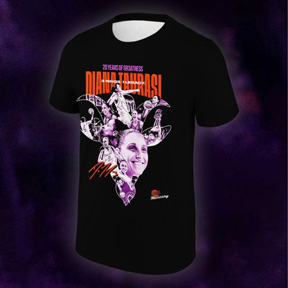 2026 Exclusive Diana Taurasi’s T-Shirt Black Signature Print for Phoenix Mercury fans