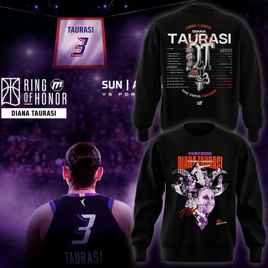 2026 New Diana Taurasi’s Sweatshirt Signature Print for Phoenix Mercury fans