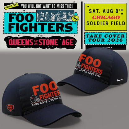 01.16. Perfect Shirt Foo Fighters x Chicago Bears - Take Cover Tour 2026 T-Shirt