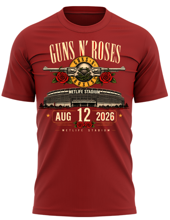 1. Limited Edition Guns N’ Roses x MetLife Stadium 2026 T-Shirt