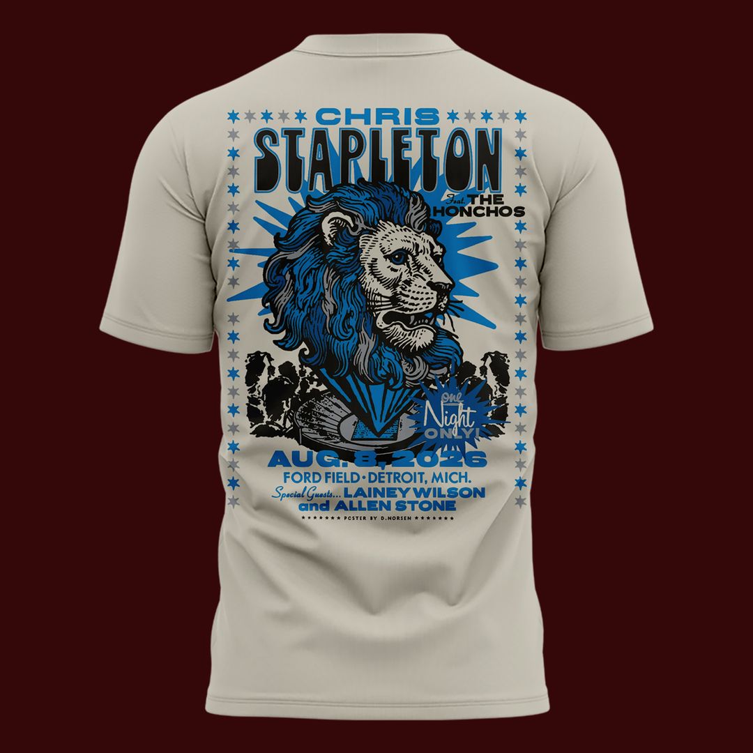 Chris Stapleton Show Tshirt- Detroit, MI