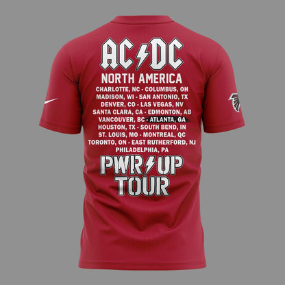 01. New Shirt AC/DC x Atlanta Falcons - Power Up Tour 2026 T-Shirt