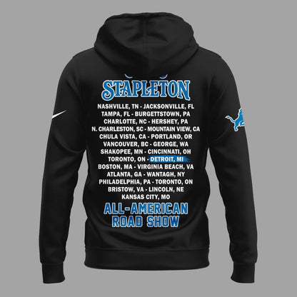 20. Black Hoodie Chris Stapleton x Detroit Lions - All American Road Show Hoodie