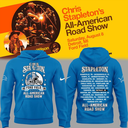 26. Limited Edition Chris Stapleton x Detroit Lions - All American Road Show Hoodie