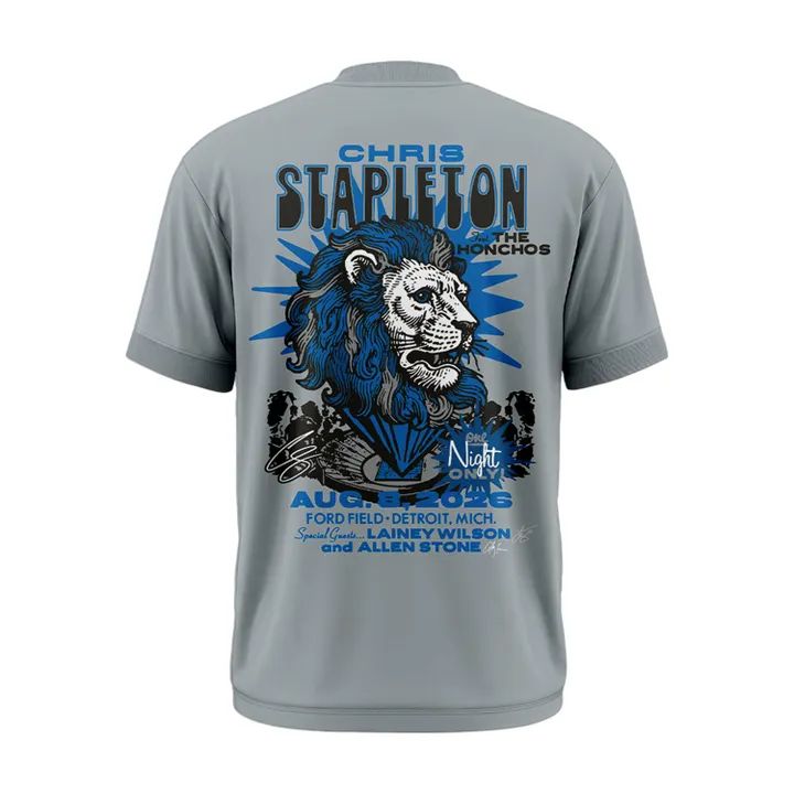 Limited Edition Chris Stapleton x Detroit Lions Event T-Shirt