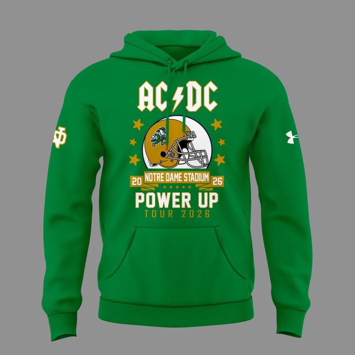 Perfect Hoodie Notre Dame Football x AC/DC - Power Up Tour 2026 Hoodie