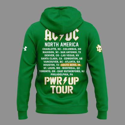 Perfect Hoodie Notre Dame Football x AC/DC - Power Up Tour 2026 Hoodie