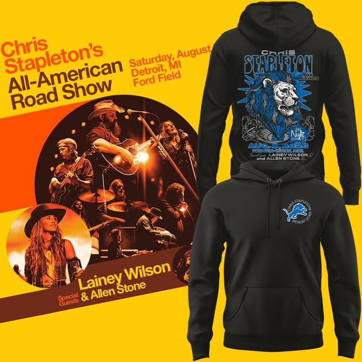 Limited Edition Detroit Lions x Chris Stapleton “All-American Road Show” Hoodie