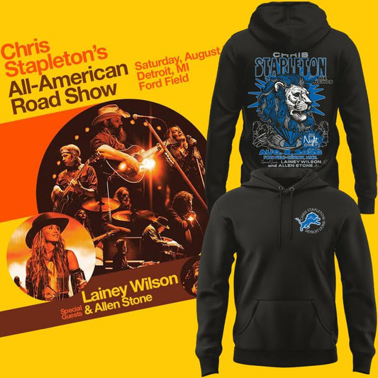 Limited Edition Detroit Lions x Chris Stapleton “All-American Road Show” Hoodie