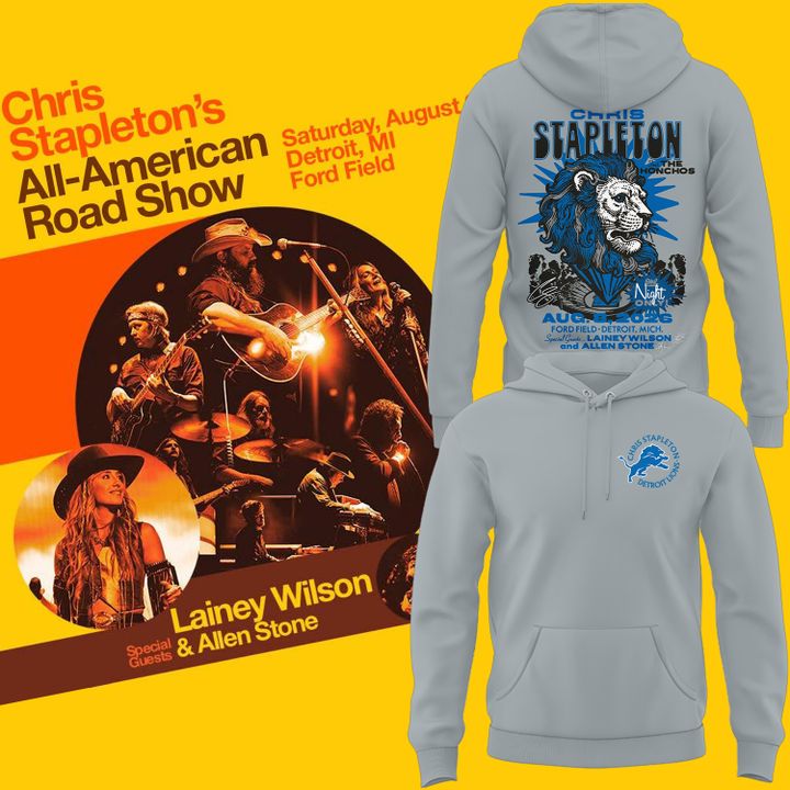 Limited Edition Detroit Lions x Chris Stapleton “All-American Road Show” Hoodie