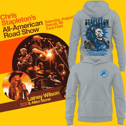 Limited Edition Detroit Lions x Chris Stapleton “All-American Road Show” Hoodie
