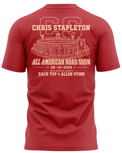 2. Limited Edition Chris Stapleton x Fenway Park – All-American Road Show 2026 T-Shirt