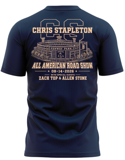 2. Limited Edition Chris Stapleton x Fenway Park – All-American Road Show 2026 T-Shirt