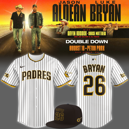 San Diego Padres x Luke Bryan Double Down Tour 2026 Jersey